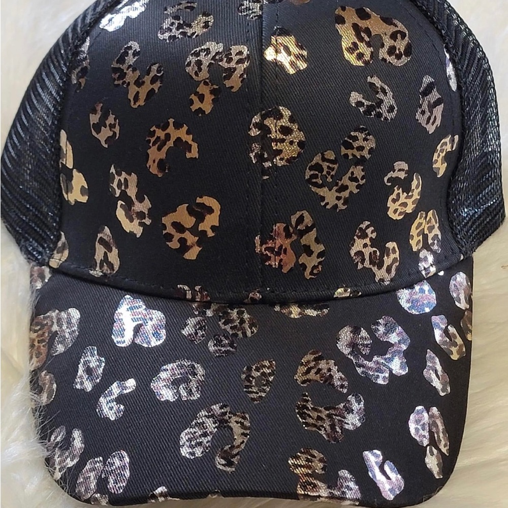 Leopard print hat